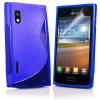 LG Optimus L5 E610 / E612 Silicone Case S Line TPU Gel Blue ()